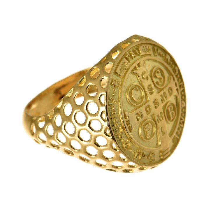 Ingen mindstepris - Amulet ring - 18 kraat Gulguld