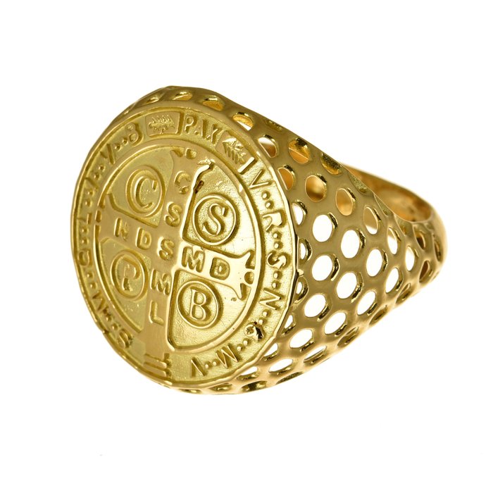 Ingen mindstepris - Amulet ring - 18 kraat Gulguld