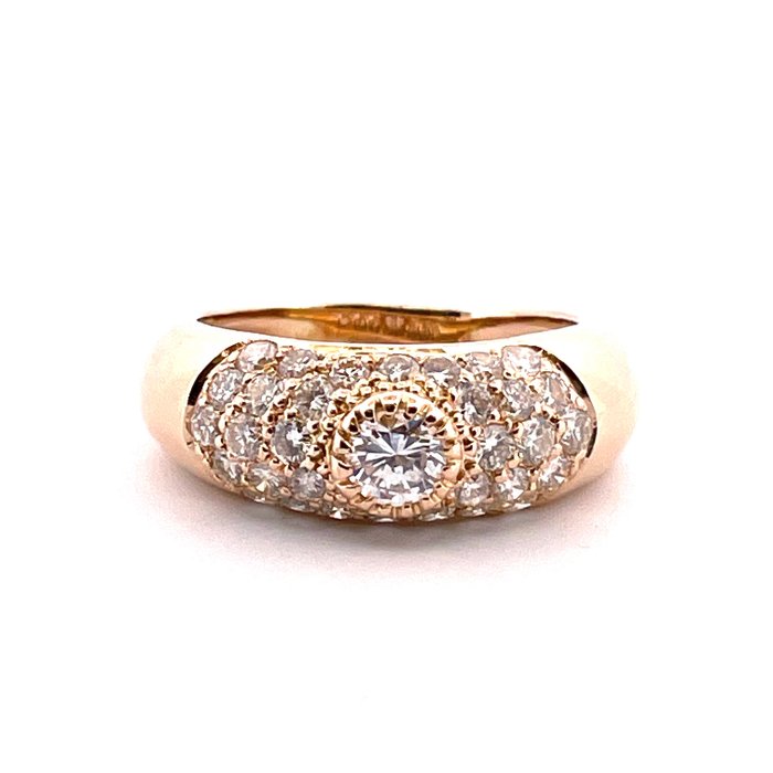 18 kraat Gulguld - Ring - 0.20 ct Diamant - Diamanter