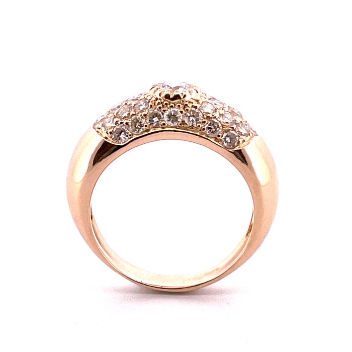 18 kraat Gulguld - Ring - 0.20 ct Diamant - Diamanter