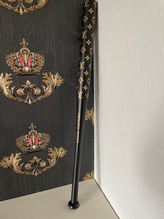 J.Reinhardt - Louis Vuitton Black  Gold Baseball Bat