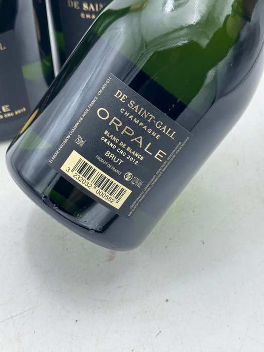 2012 De Saint-Gall, "Orpale" Blanc de Blancs - Champagne Grand Cru - 3 Flasker (0,75 L)