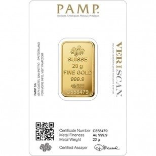 20 gram - Guld 999 - PAMP Suisse Lady Fortuna - Forseglet