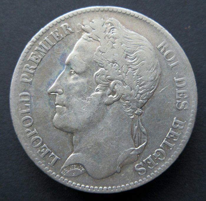 Belgien. Leopold I (1831-1865). 5 Francs 1848 km#3.2  (Ingen mindstepris)