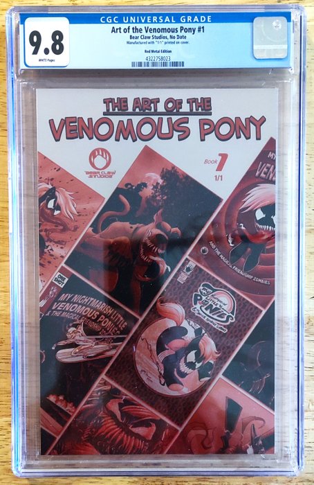 Venomous Pony (weltweit ein Exemplar) siehe CGC 1/1 - 1 Graded comic Variant cover - Begrænset og nummereret udgave - 2023 - CGC 98