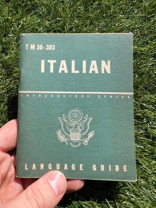 War Department - Official WW2 US Army Soldiers Italian Language Guide - Airborne - Ranger - Sicily - Italy - 1943