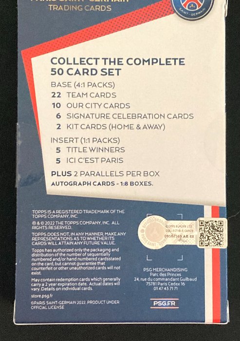 2022 Topps Paris Saint-Germain - 1 Sealed box - Næsten så god som ny (NM)