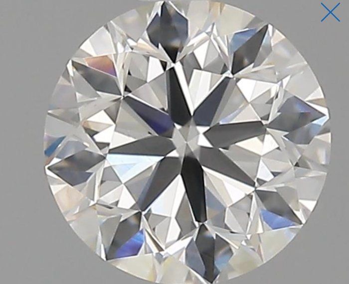 1 pcs Diamant  (Natur)  - 090 ct - Rund - E - VVS1 - Gemological Institute of America (GIA)