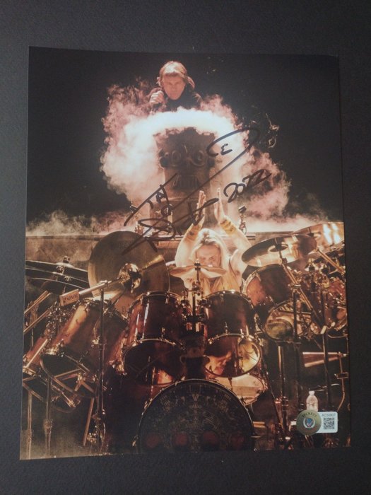 Iron Maiden - Nicko McBrain - Signed in person w/ Beckett Holo COA