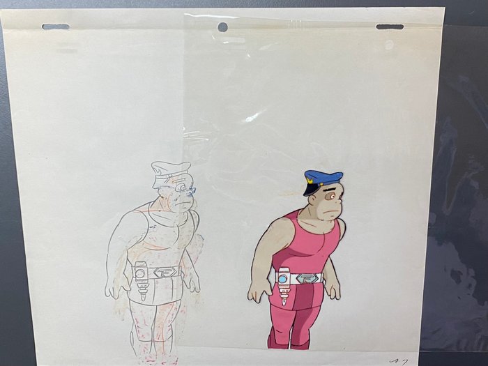 Captain Future (1978-1979) - 1 Original Animation Cel og Tegning