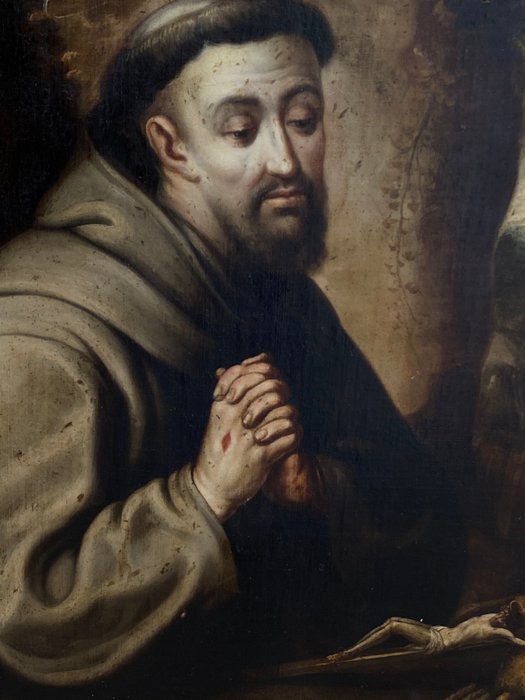 Flemish school (XVII) - San Francisco orante