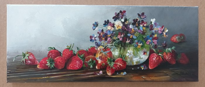 Alexander Nakonechnyi (XX-XXI) - Strawberries and violets