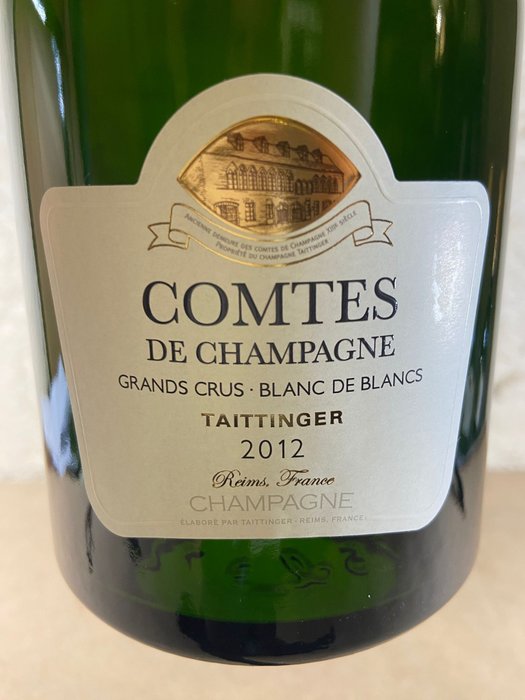 2012 Taittinger Comtes de Champagne Brut - Champagne Blanc de Blancs - 3 Flasker (075 L)