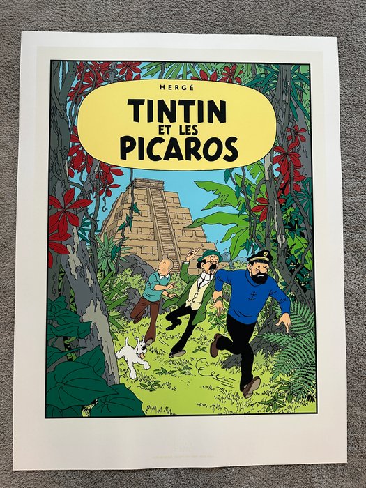 Tintin - Sérigraphie Escale - Tintin et les Picaros - 1 Silketryk - 1987