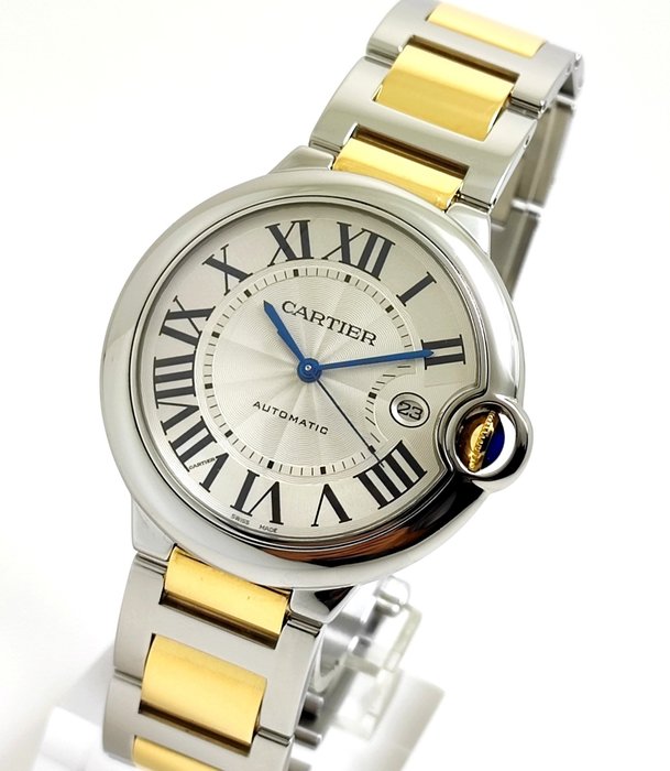 Cartier - Ballon Bleu 42 Gold/Steel - W69009Z3 - Mænd - 2011-nu