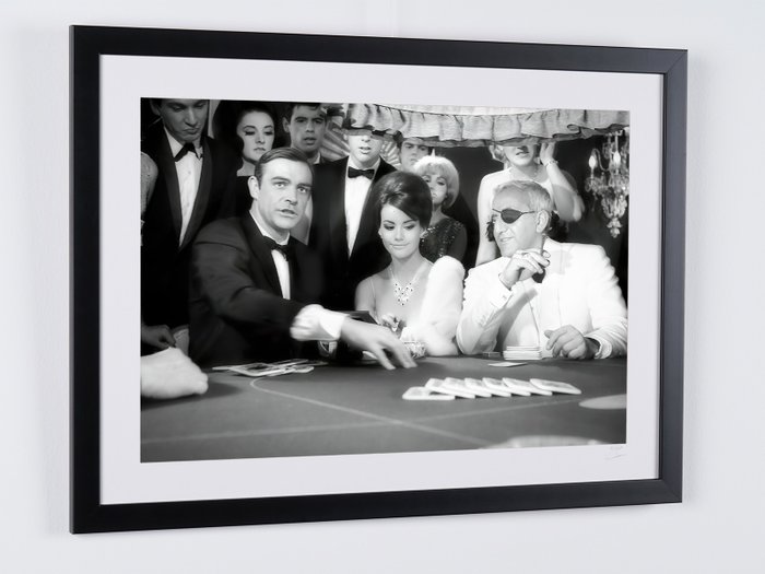 James Bond 007: Thunderball, Sean, Claudine and Adolfo on Set 1965 - Fine Art Photography - Luxury Wooden Framed 70X50 cm - Limited Edition Nr 03 of 30 - Serial ID 16336 - Original Certificate (COA), Hologram Logo Editor and QR Code - 100% New items.