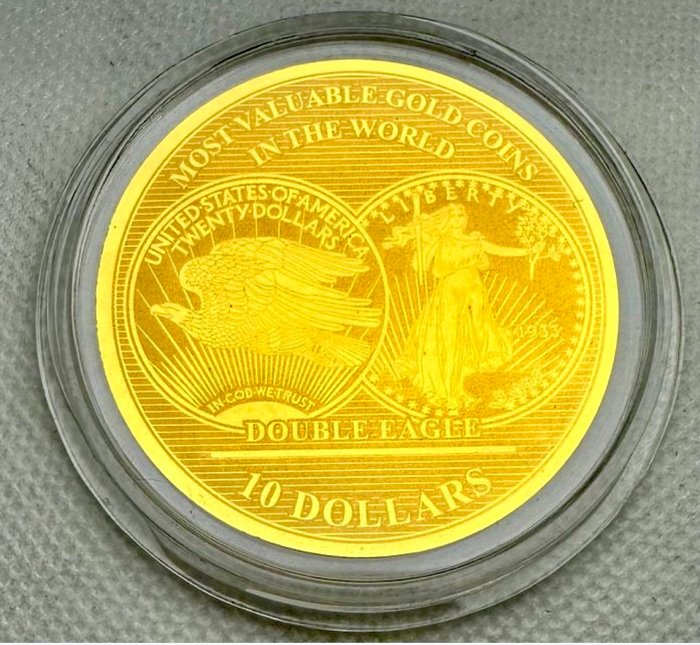 Salomonøerne. 10 Dollars 2017 Double Eagle, 1/100 Oz (.999) Prooflike  (Ingen mindstepris)