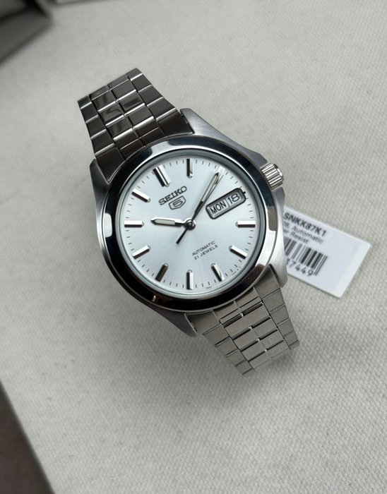 Seiko - 5 - Automatic Day Date - Ingen mindstepris - SNKK87K1 - Mænd - 2011-nu