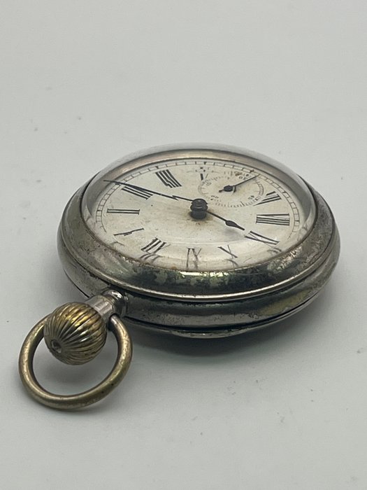 Orologio detto Montre Populaire . Concorrente francese del Roskopf . metallo . - 1850-1900