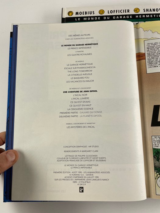 Le Monde du Garage Hermétique T1-2-3-5 - 4x C - 4 Album - Første udgave - 1990/1992