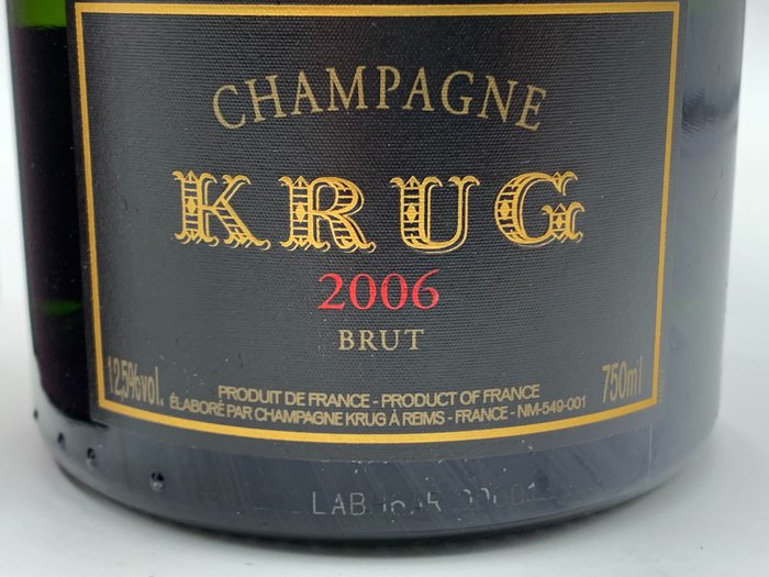 2006 Krug, Krug - Champagne Brut - 1 Flaske (0,75L)