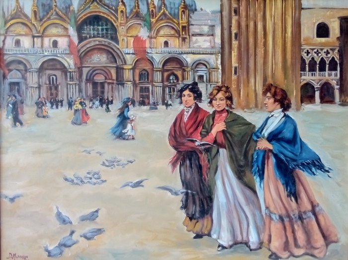 Domenico Marrazzo (1956) - Popolane a piazza San Marco