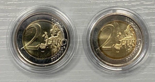 Vatikanstaten. 2 Euro 2017 "Santi Pietro e Paolo" + "Fatima"  (2 monnaies)