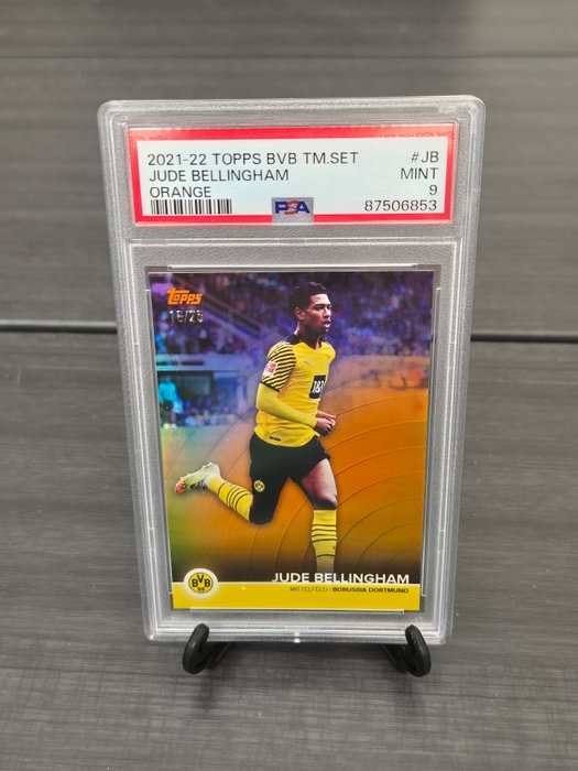 2021/22 Topps BvB Team Set Jude Bellingham #JB Orange /25 PSA 9 - 1 Graded card