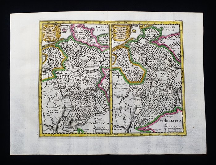 Europa - [Lot af 2] Tyskland / Berlin / Munchen / Schwaben; P. CLUVERIUS / P. BRIET - Svevia Quae Cis Codanum Suitsinum Descriptio / Populorum Germaniae - 1721-1750