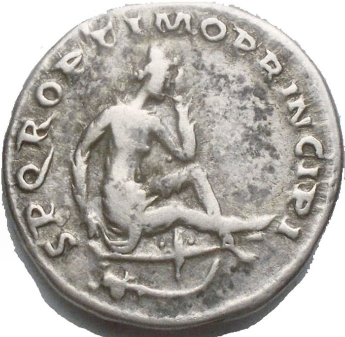 Romarriket. Trajan (AD 98-117). Denarius Rome - Mourning Dacian  (Ingen mindstepris)