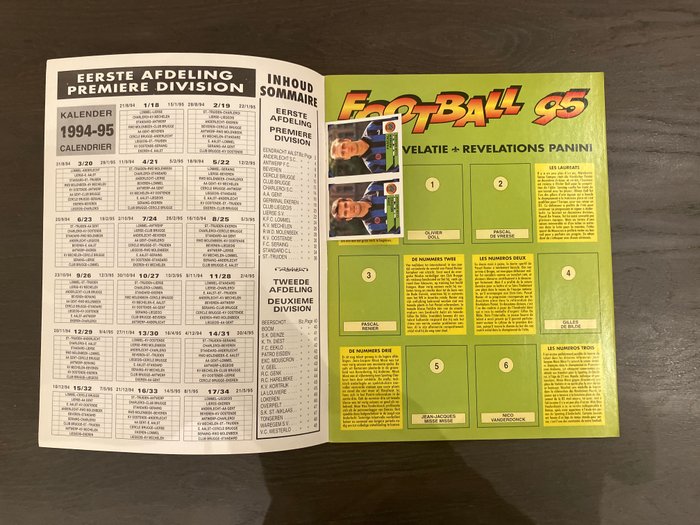 Panini - Football Belgium 1995 - Roger Lukaku father of Romelu Lukaku - 1 Empty album + complete loose sticker set