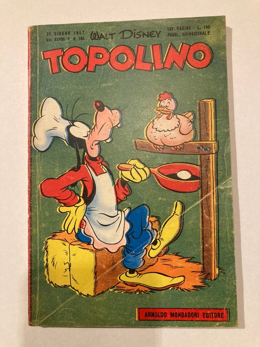 Topolino - nn. 165-175-183 con bollini - 3 Comic - Første udgave - 1957/1958