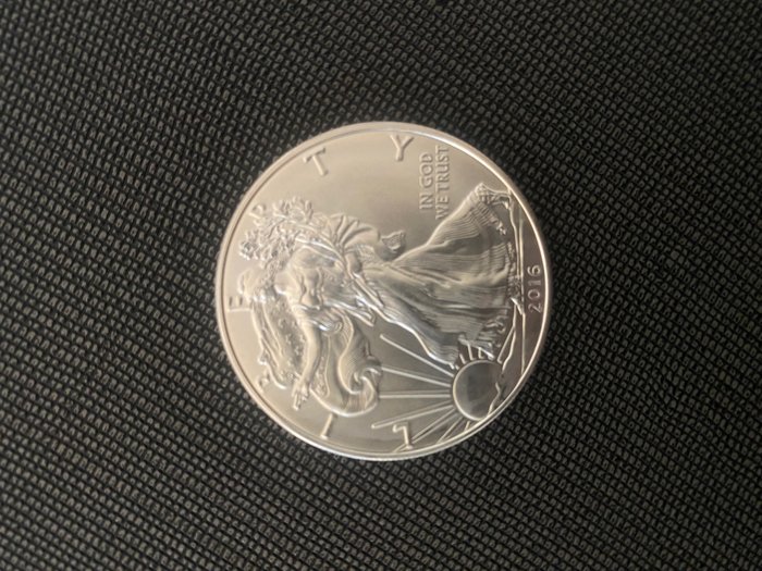 Förenta staterna. A Lot of 4x USA 1 oz .999 Silver Eagles 2014, 2016  (Ingen mindstepris)