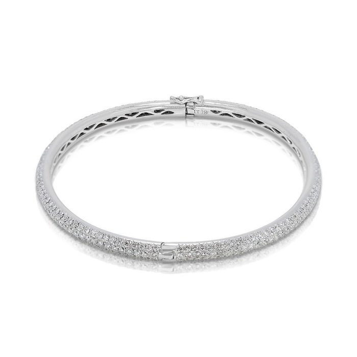 Armbånd - 18 kraat Hvidguld -  3.80ct. tw. Diamant (Natur)