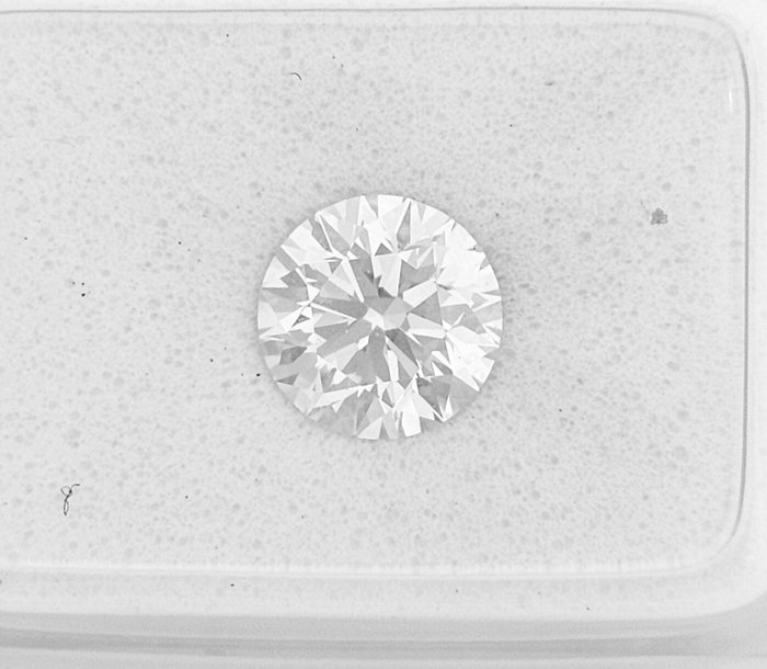 1 pcs Diamant  (Natur)  - 1.00 ct - Rund - F - SI1 - Gemewizard Gemological Laboratory (GWLab)