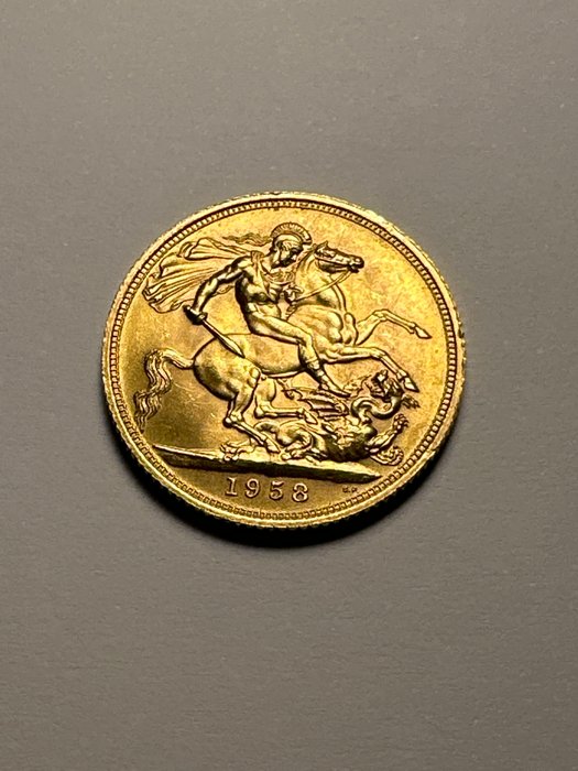 Storbritannien. Sovereign 1958 Elisabeth II