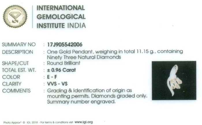 Vedhæng - 18 kraat Rosaguld -  4.49ct. tw. - Diamant - Diamant  MOP vedhæng