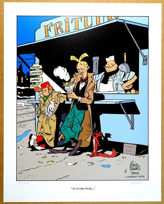 Schwartz Olivier - 1 Offset Print - Spirou et Fantasio - Ils se sont frités - 2022