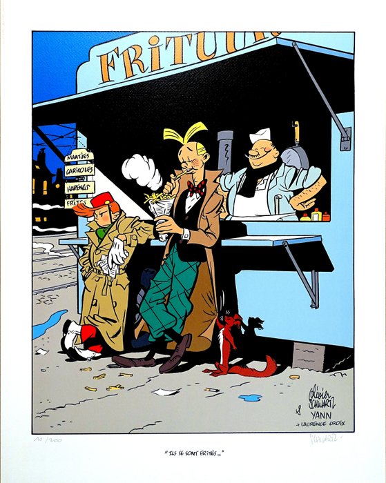 Schwartz Olivier - 1 Offset Print - Spirou et Fantasio - Ils se sont frités - 2022