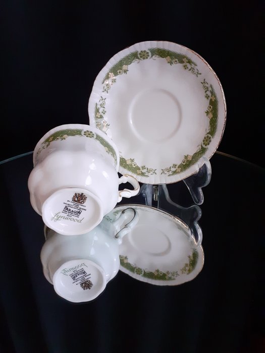 Kop og underkop - Knogleporcelæn - Engelske kaffekopper (20)