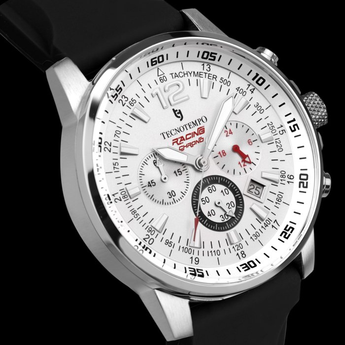 Tecnotempo - Chronograph 100M WR - "Racing Chrono" Limited Edition - - TT.100G.RCW - Mænd - 2011-nu