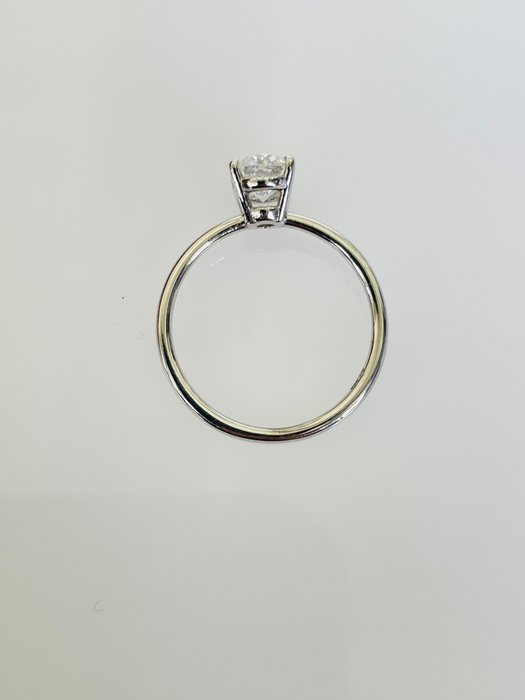 Forlovelsesring - 14 karat Hvidguld -  1.01ct. tw. Diamant (Natur)