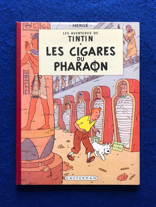 Tintin T4 - Les Cigares du Pharaon (B31 Française) - C - 1 Album - Genoptryk - 1962