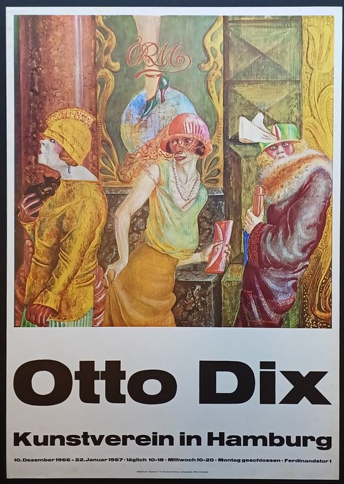 Willi Uhrmacher - Otto Dix - Kunstverein in Hamburg 1967 - 1967 - 1960‹erne