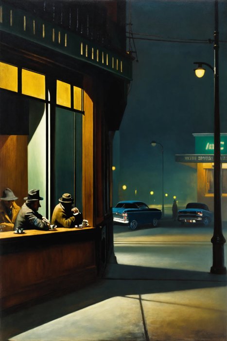 RINGER - Hommage à Hopper "Nighthawks" #4 (XXL)