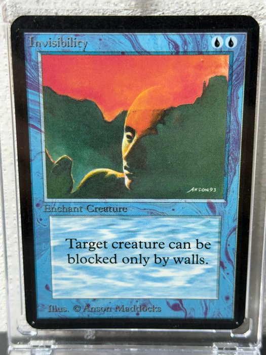 Wizards of The Coast - 1 Card - Invisibility, Limited Edition Alpha, Near Mint