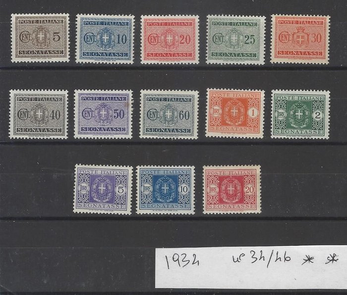 Italien 1927/1984 - Italien - indsamling af specialiserede tjenester (skat porto postpakker og autoriseret levering) - SASSONE