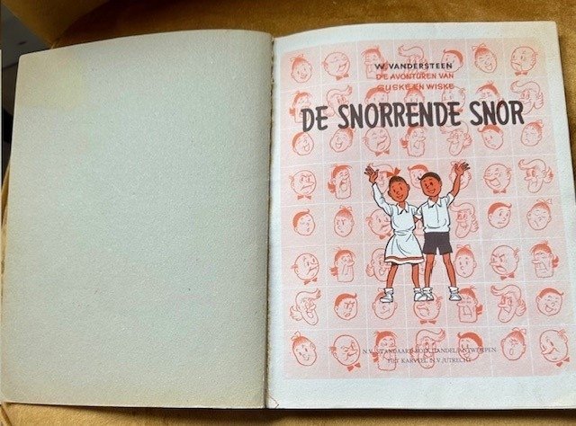 Suske en Wiske TG-64 - De Snorrende Snor - 1 Album - Første udgave - 1966