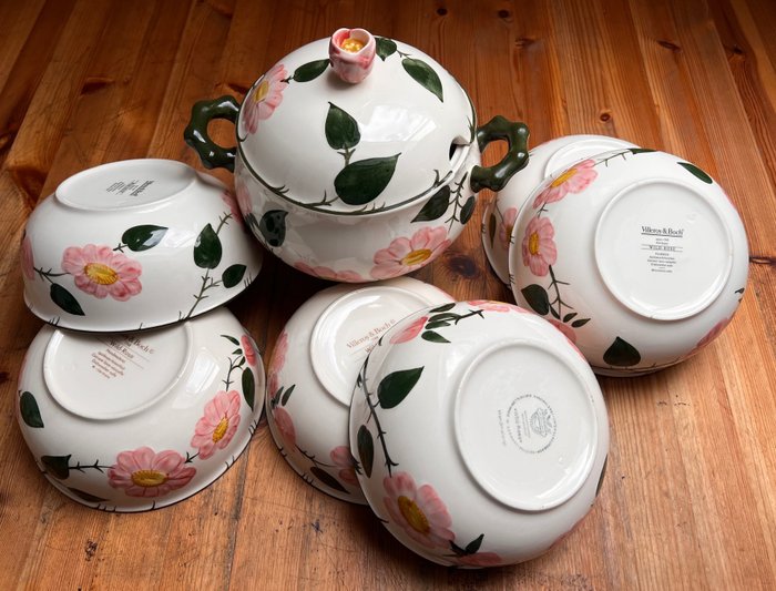 Villeroy  Boch - Kaffeservice (7) - Serie Wildrose - Porcelæn