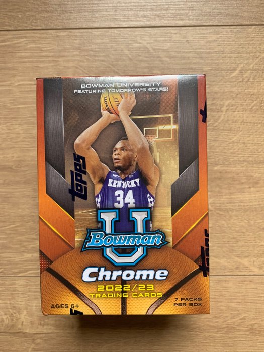 2022/23 Topps Bowman Chrome University Basketball - 1 Sealed box - Næsten så god som ny (NM)